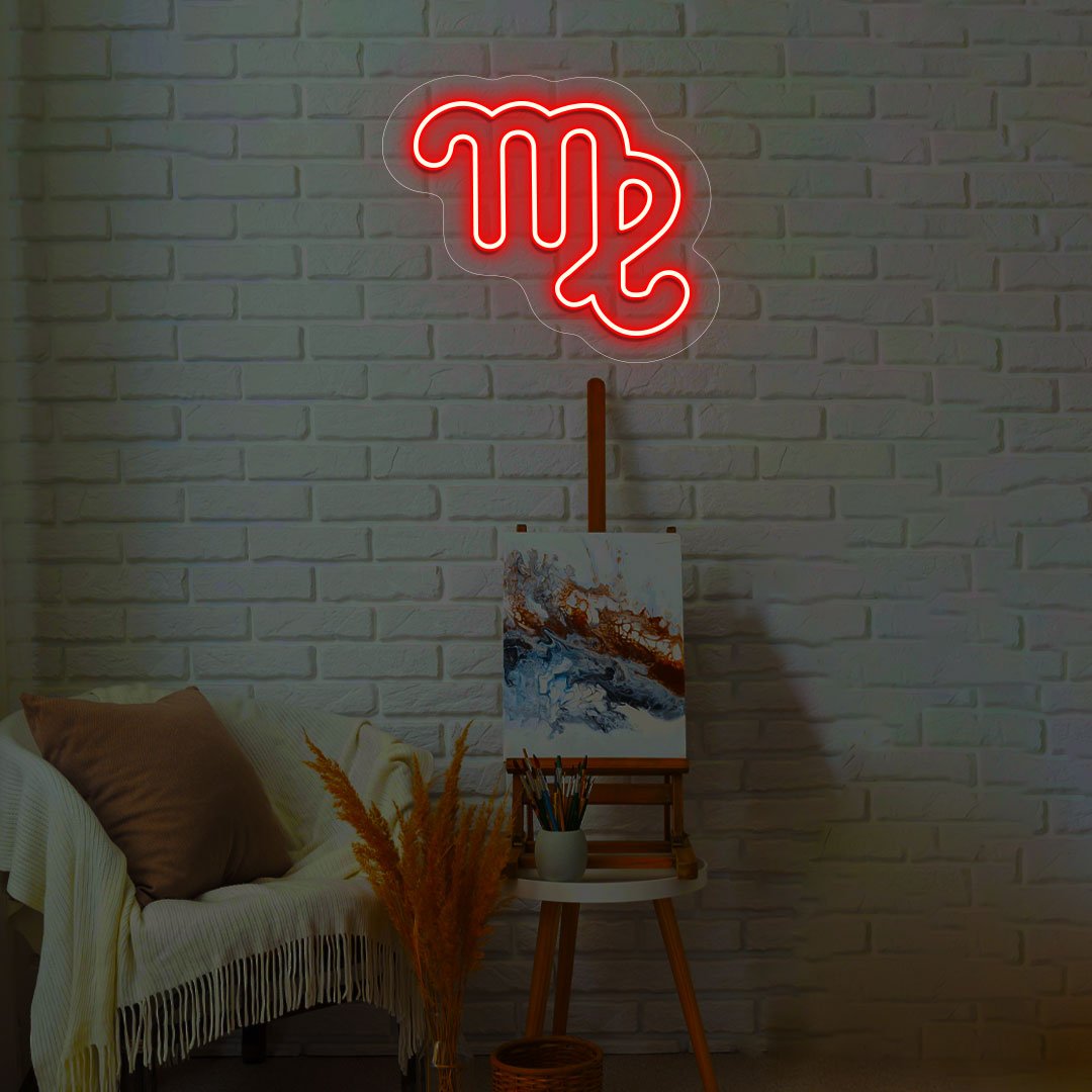 Virgo Zodiac Neon Sign | NEON SIGNO® Custom Neon Signs