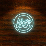 We Are Open Neon Sign | NEON SIGNO® Custom Neon Signs