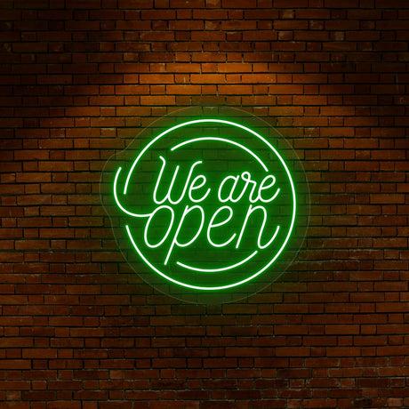 We Are Open Neon Sign | NEON SIGNO® Custom Neon Signs