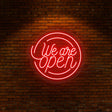 We Are Open Neon Sign | NEON SIGNO® Custom Neon Signs