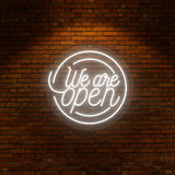 We Are Open Neon Sign | NEON SIGNO® Custom Neon Signs