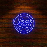 We Are Open Neon Sign | NEON SIGNO® Custom Neon Signs