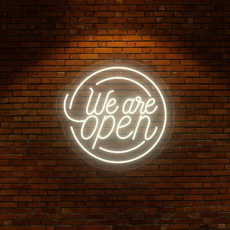 We Are Open Neon Sign | NEON SIGNO® Custom Neon Signs