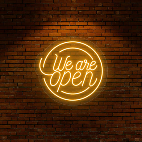 We Are Open Neon Sign | NEON SIGNO® Custom Neon Signs