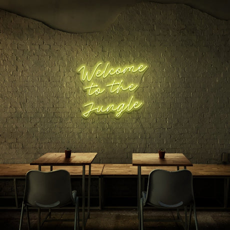 Welcome To The Jungle Neon Sign | NEON SIGNO® Custom Neon Signs