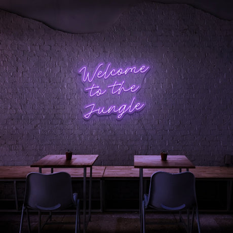 Welcome To The Jungle Neon Sign | NEON SIGNO® Custom Neon Signs