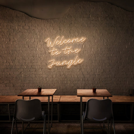 Welcome To The Jungle Neon Sign | NEON SIGNO® Custom Neon Signs