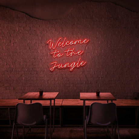 Welcome To The Jungle Neon Sign | NEON SIGNO® Custom Neon Signs