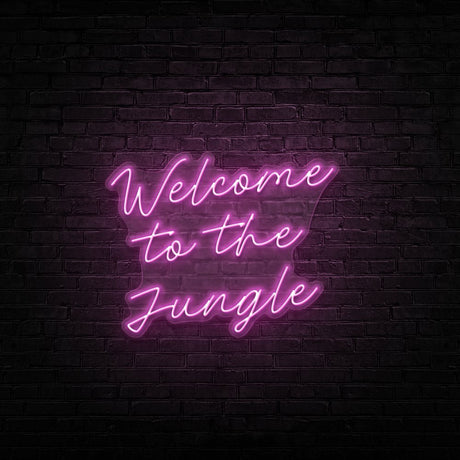 Welcome To The Jungle Neon Sign | NEON SIGNO® Custom Neon Signs