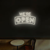 We're Open Neon Sign | NEON SIGNO® Custom Neon Signs