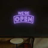 We're Open Neon Sign | NEON SIGNO® Custom Neon Signs