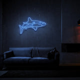 White Tip Shark Neon Sign | NEON SIGNO® Custom Neon Signs