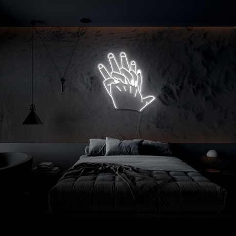 Hand In Hand Neon Sign | NEON SIGNO® Custom Neon Signs