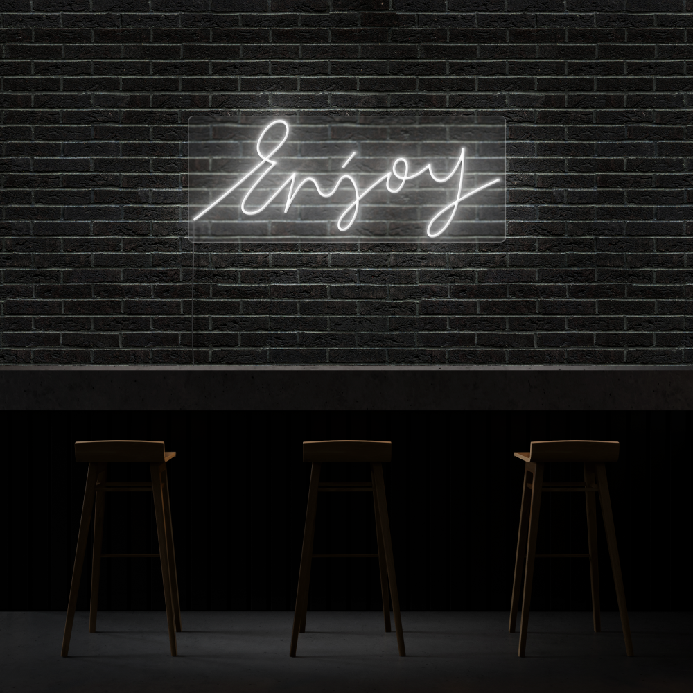 Enjoy Neon Sign | NEON SIGNO® Custom Neon Signs