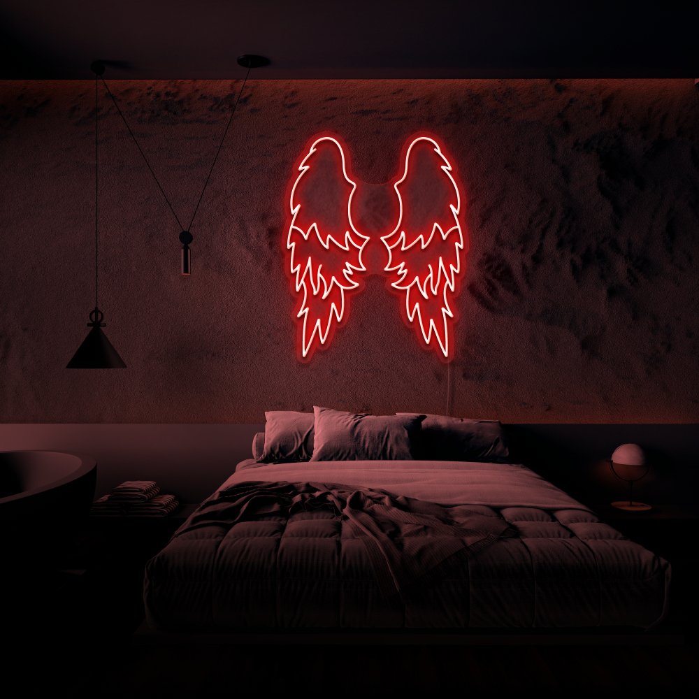 Wings Neon Sign | NEON SIGNO® Custom Neon Signs