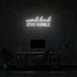 Work Hard Neon Sign | NEON SIGNO® Custom Neon Signs