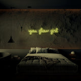 You Glow Girl Neon Sign | NEON SIGNO® Custom Neon Signs