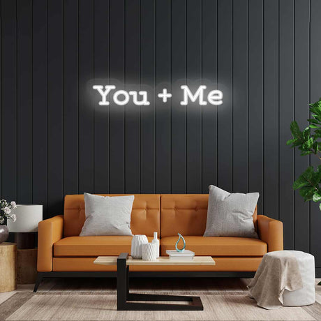 You+Me Neon Sign | NEON SIGNO® Custom Neon Signs